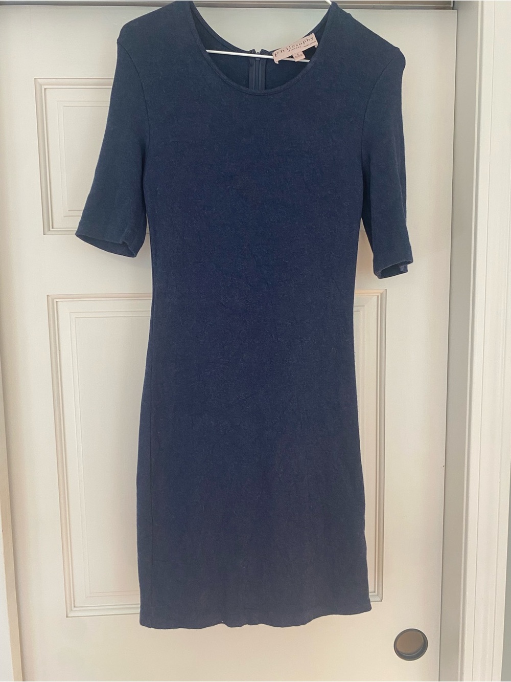Philosophy Navy Short Sleeve Shift Dress